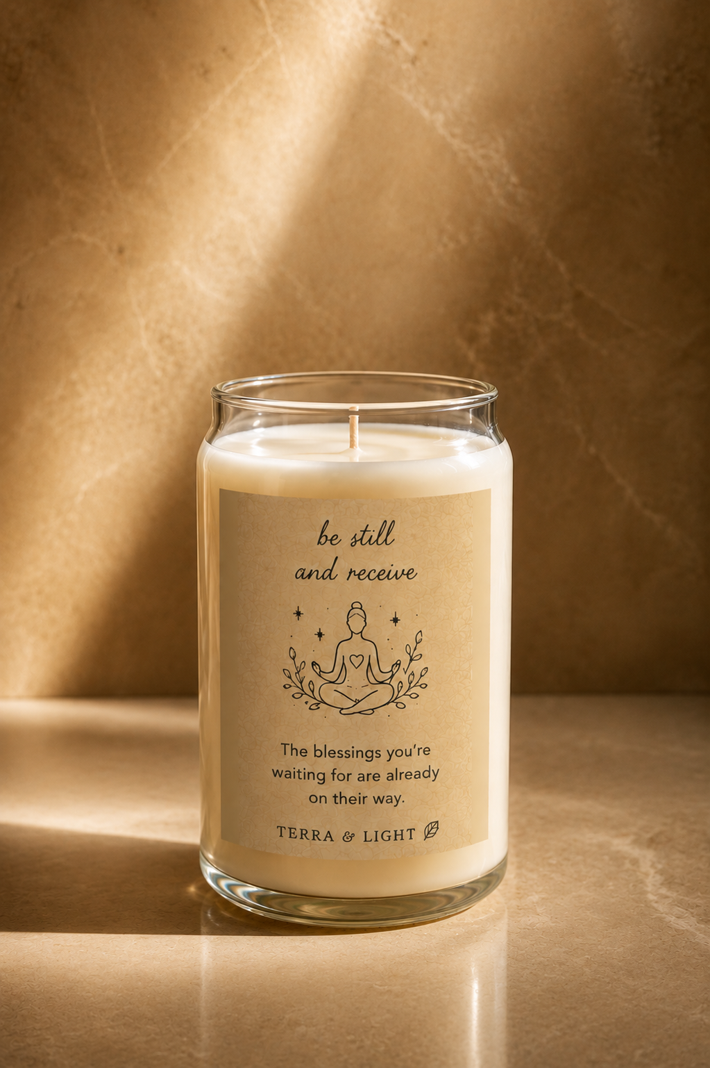 BE STILL & RECEIVE - Honeysuckle Candle  (13.75 oz)