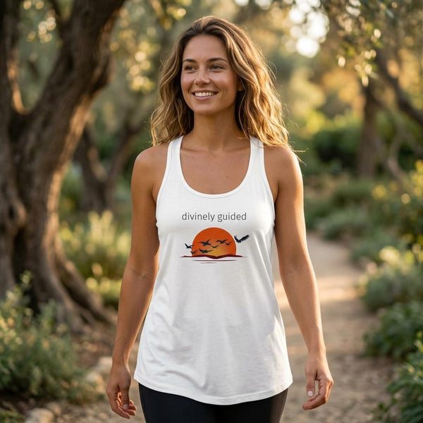 'Divinely Guided' Sun  Bird Flowy Tank Top