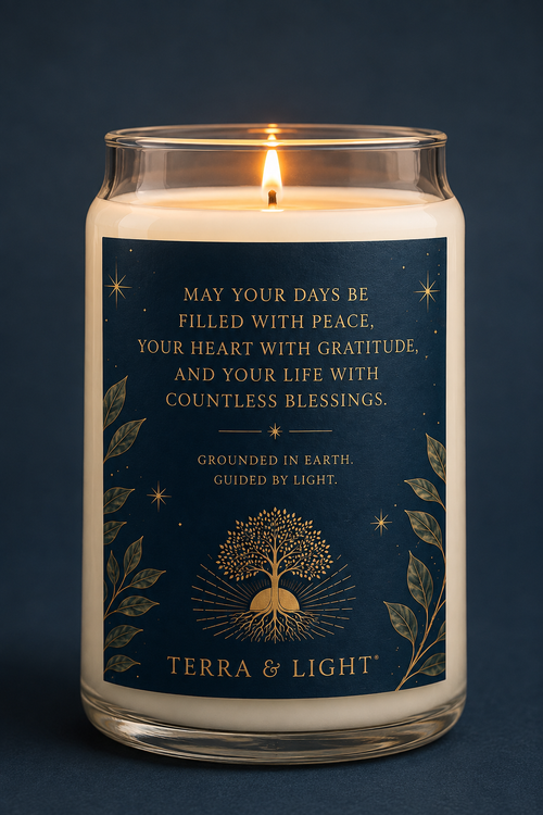 MAY YOUR DAYS BE FILLED WITH PEACE - Coastal Blessing Candle (13.75oz)